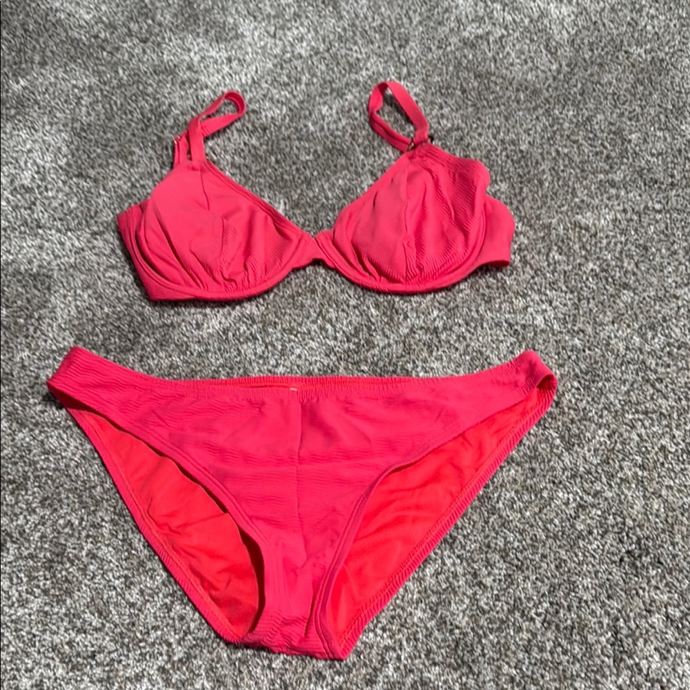 Shade & Shore Pink Bikini Set Swimwear